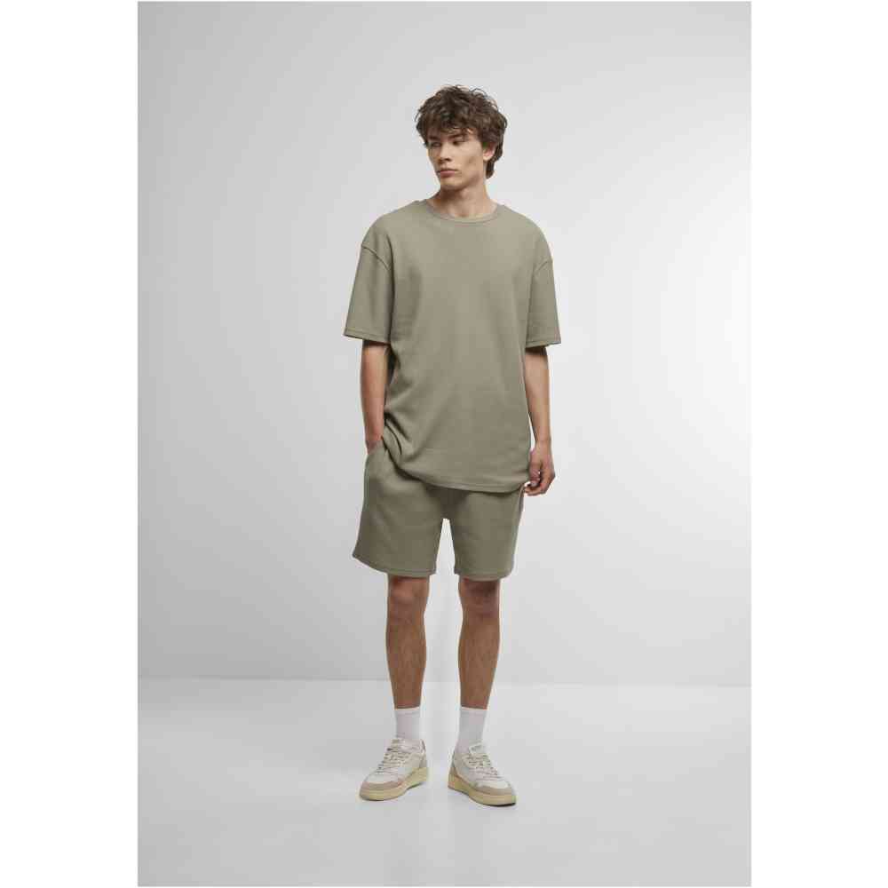 Urban Classics - Waffle Heren T-shirt - Olijfgroen